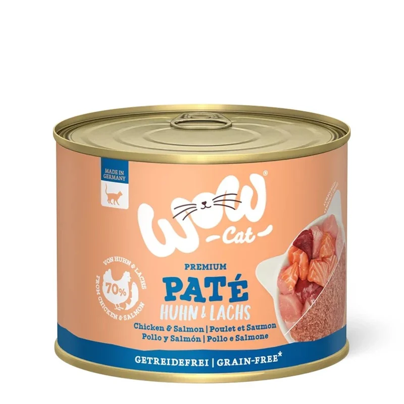 WOW Cat Adult Paté Huhn & Lachs