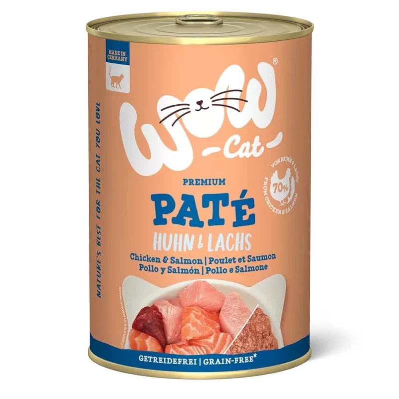 WOW Cat Adult Paté Huhn & Lachs