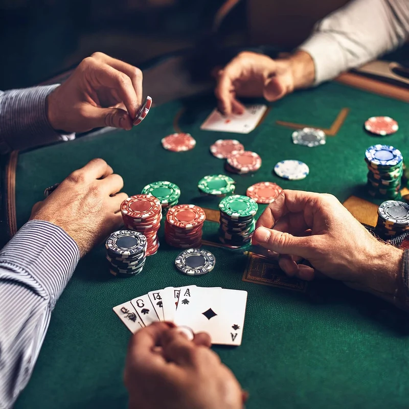 H&F Heimtextilien Pokerkoffer Set 500 Chips mit Kartenmischer – Komplettes Poker Spielset mit Karten