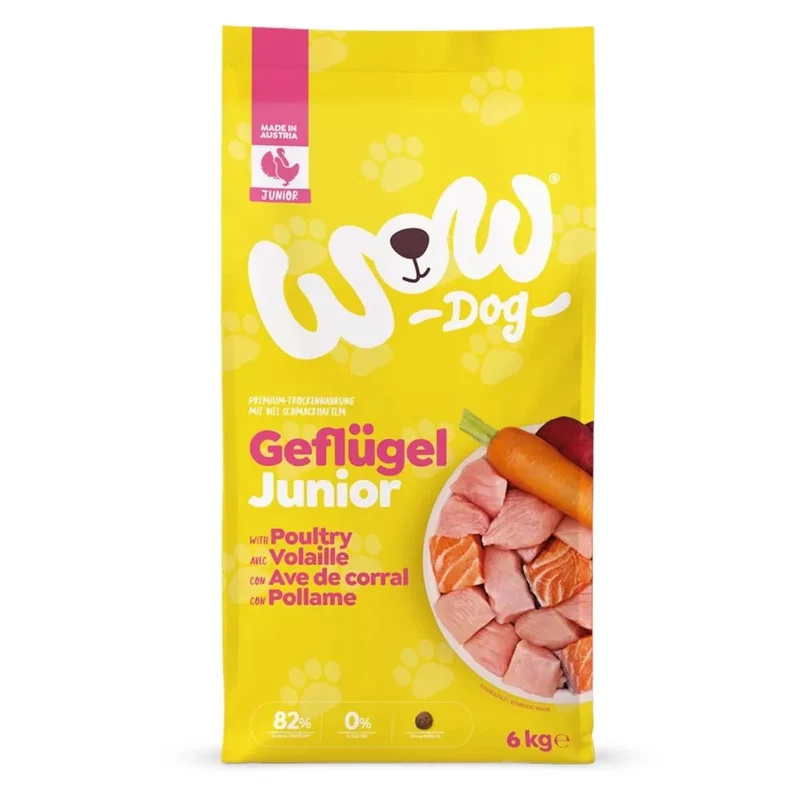 WOW Dog Junior Geflügel mit Karotte & Roter Rübe