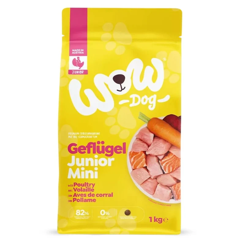 WOW Dog Junior Geflügel mit Karotte & Roter Rübe