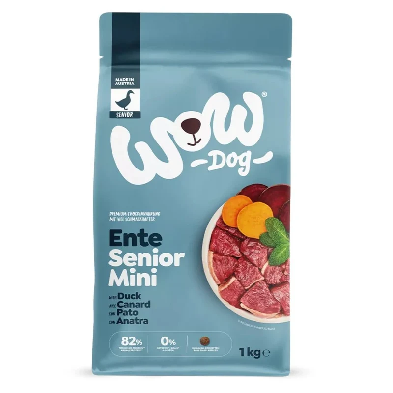 WOW Dog Senior Ente mit Minze & Roter Rübe