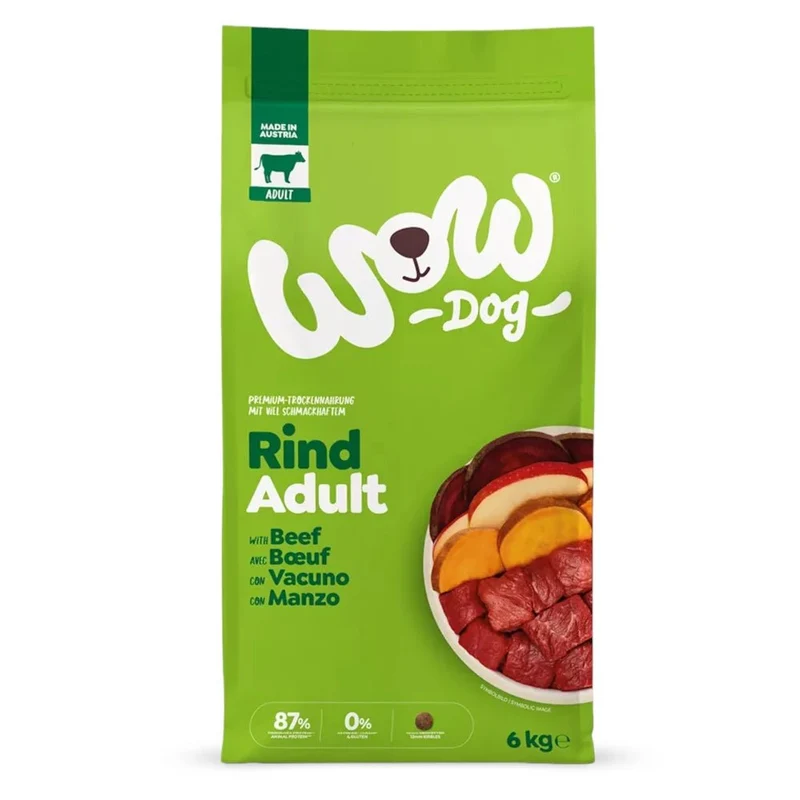 WOW Dog Adult Rind mit Apfel & Roter Rübe