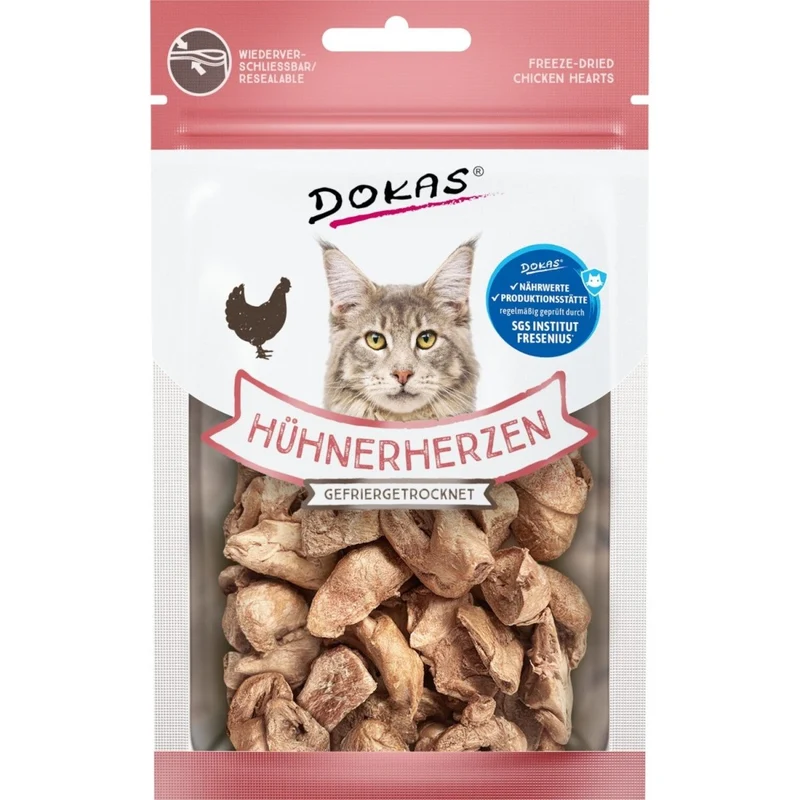 Dokas Hühnerherzen Gefriergetrocknet
