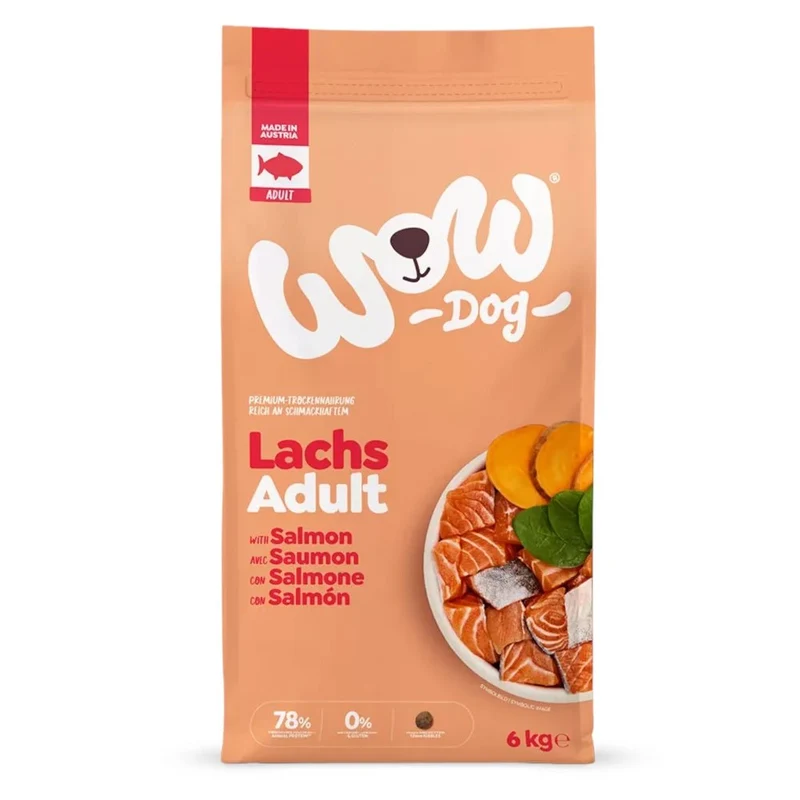 WOW Dog Adult Lachs mit Spinat & Süßkartoffel