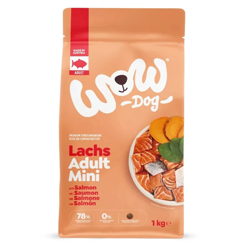 WOW Dog Adult Lachs mit Spinat & Süßkartoffel
