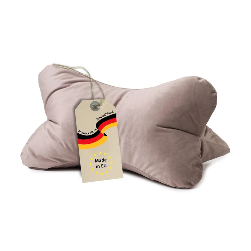 liebling Samt Lesekissen für Bett und Sofa, Bücherkissen, Lesehilfe, 40x25 cm, Leseknochen, Serie Ne