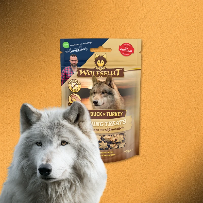 7x70g Wolfsblut Training Treats Wild Duck & Turkey - Ente, Truthahn & Süßkartoffel