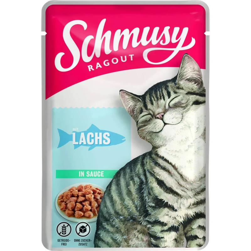Schmusy Ragout Lachs in Sauce