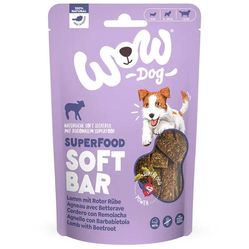 WOW Dog Superfood Soft Bar Lamm & Rote Rübe