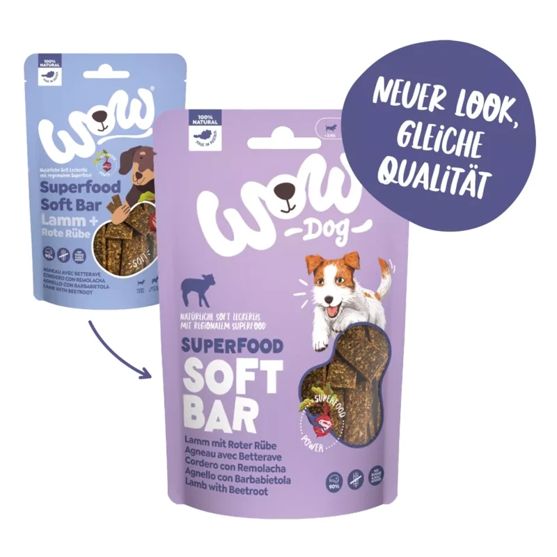 WOW Dog Superfood Soft Bar Lamm & Rote Rübe