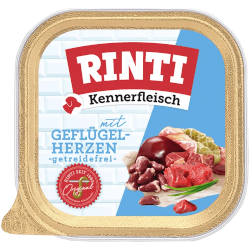 Rinti Kennerfleisch Schale Geflügelherzen