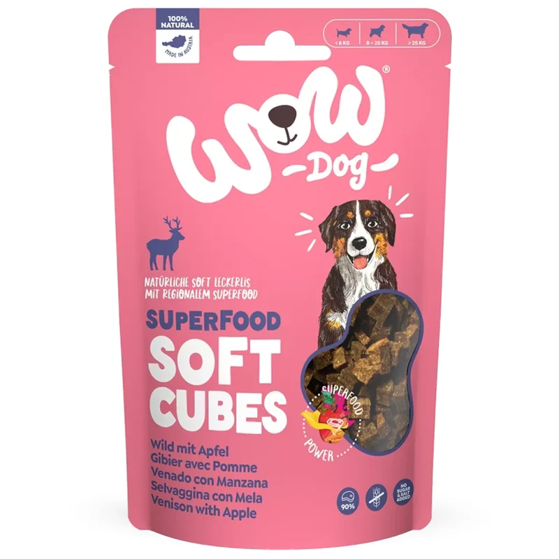 WOW Dog Superfood Soft Cubes Wild & Apfel
