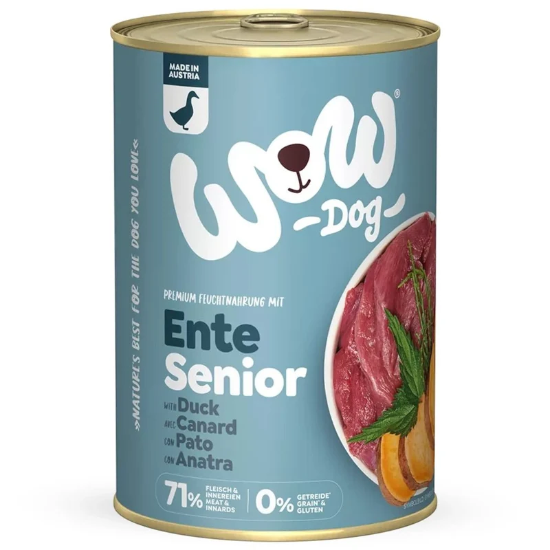 WOW Dog Senior Ente mit Seealge & Süßkartoffel