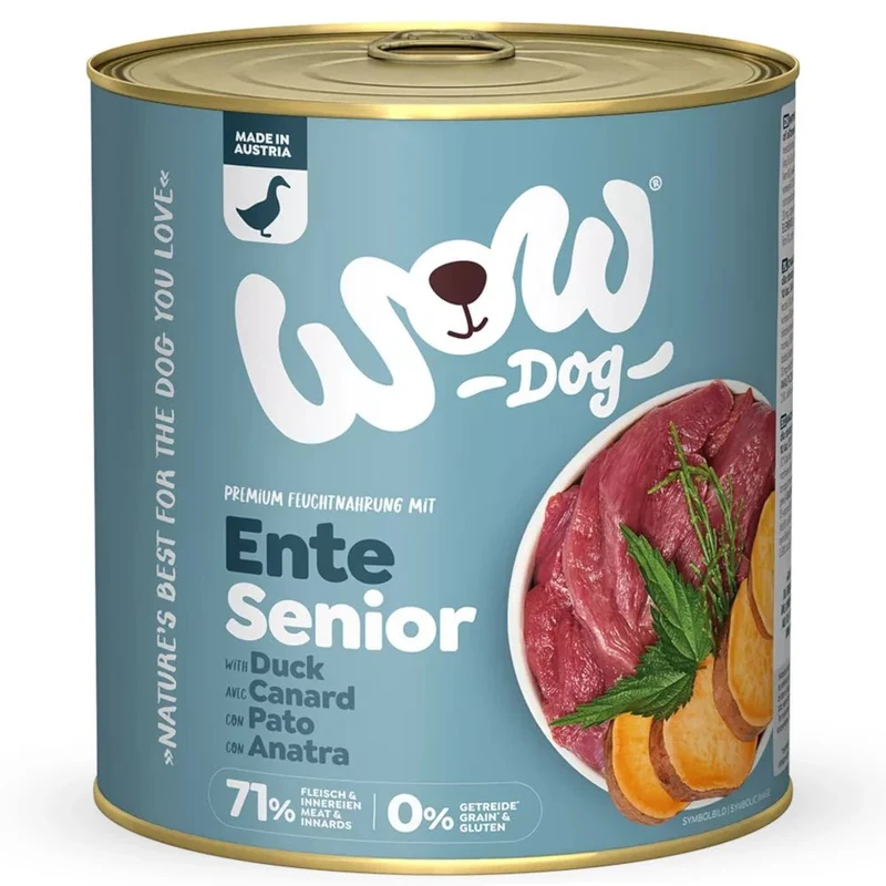 WOW Dog Senior Ente mit Seealge & Süßkartoffel