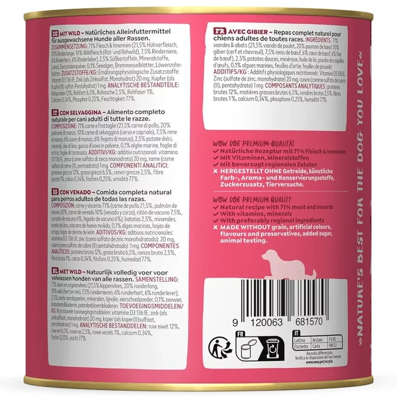 WOW Dog Adult Wild mit Seealge & Süßkartoffel