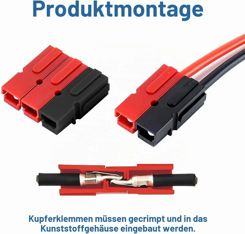 110Stück Powerpol-Steckverbinder Set mit Ratschen-Crimpzange
