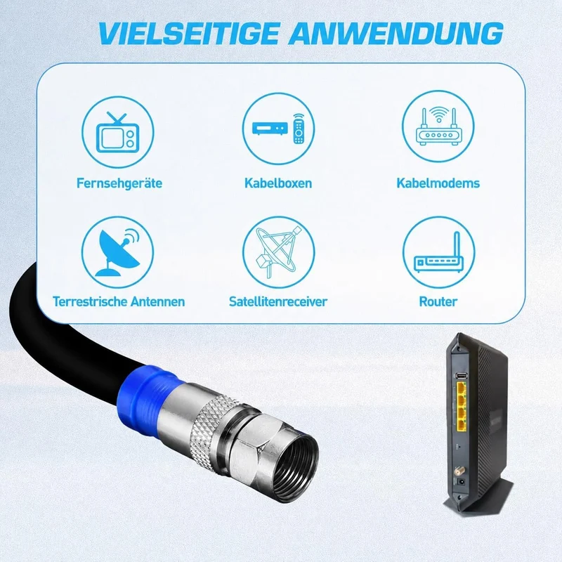 Koaxialkabel-Crimper-Set für RG59 RG6, 3-in-1-Koaxialwerkzeug-Set, inklusive Abisolierzange und 20 S