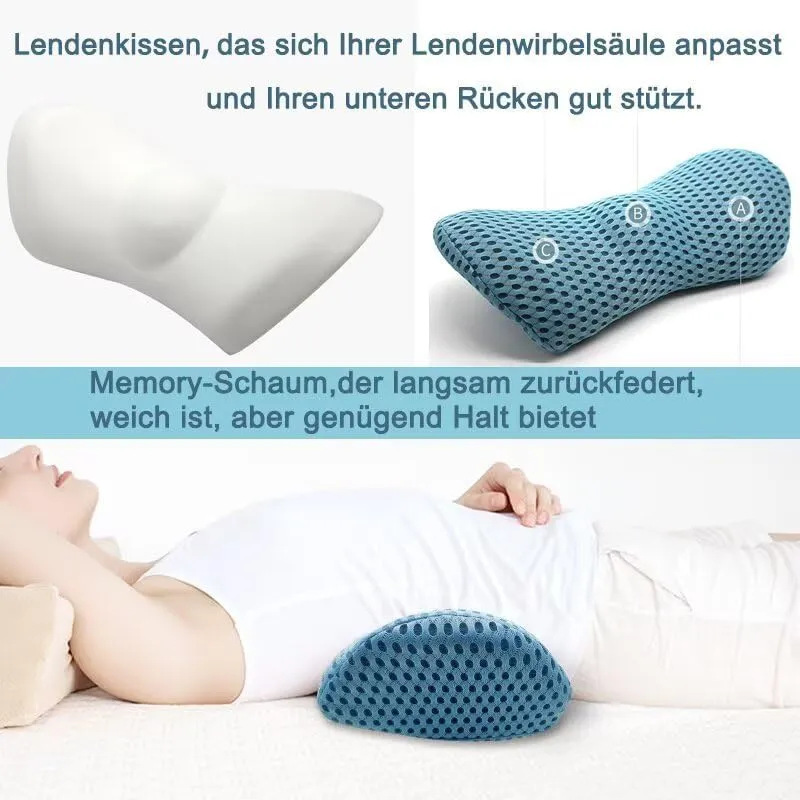 Lendenwirbelkissen, Ergonomisches Rückenkissen, Memory Foam Lendenkissen Auto, Komfort Rückenstützki