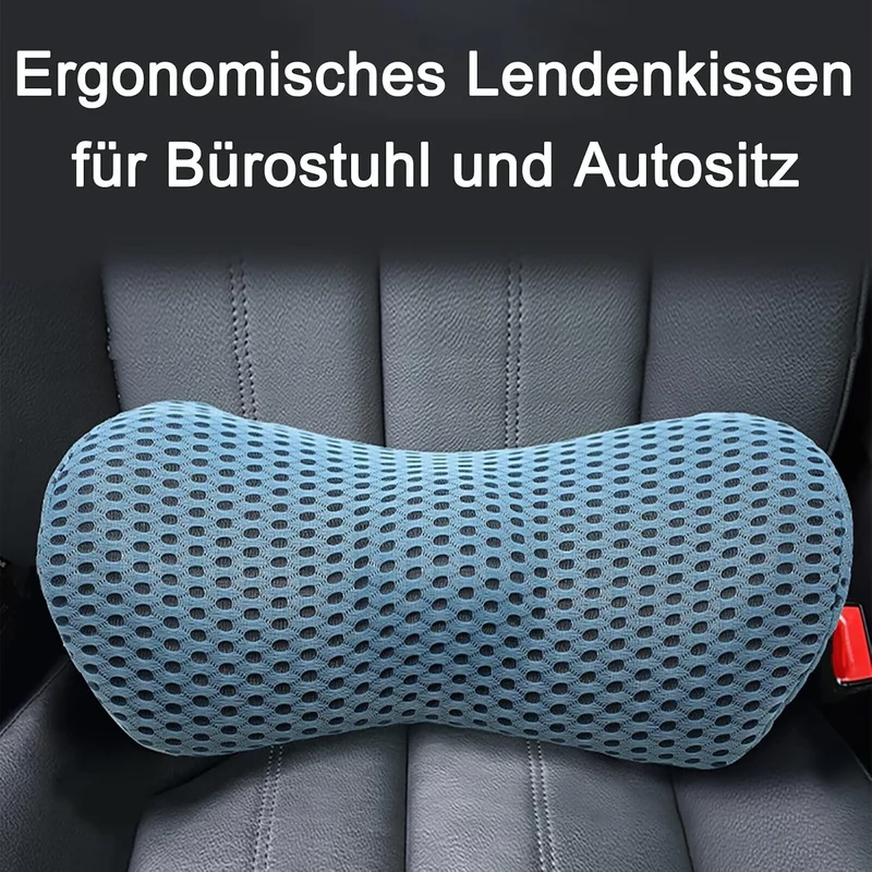 Lendenwirbelkissen, Ergonomisches Rückenkissen, Memory Foam Lendenkissen Auto, Komfort Rückenstützki