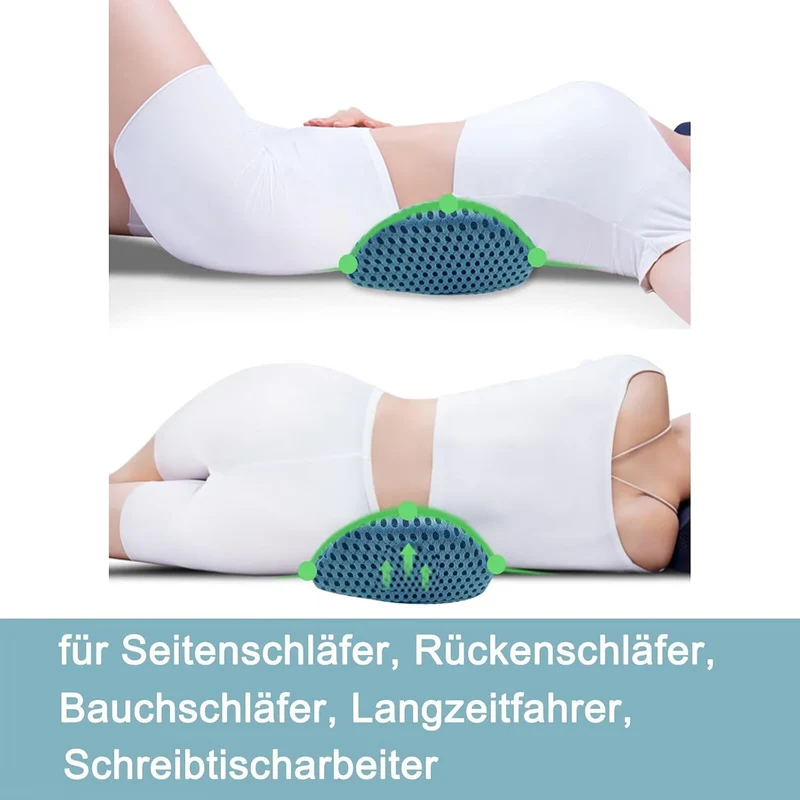Lendenwirbelkissen, Ergonomisches Rückenkissen, Memory Foam Lendenkissen Auto, Komfort Rückenstützki