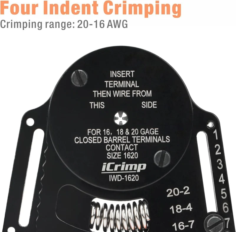 iCrimp IWD-1620 Solid Barrel Crimpzange 0,5–1,3 mm² DT Serie, IWD-1620