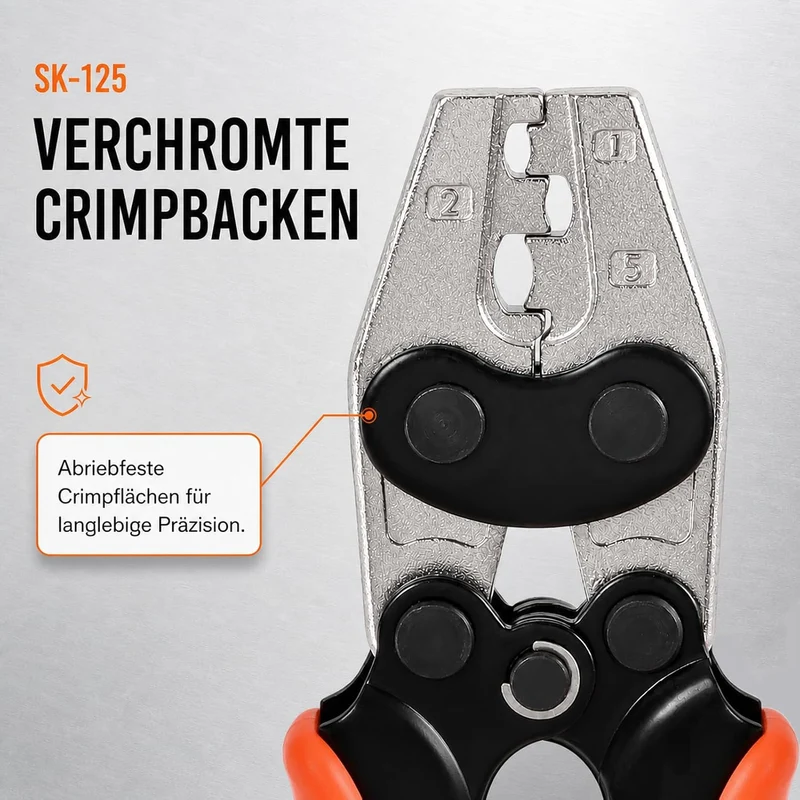 KF CPTEC Crimpzange für isolierte Endverbinder CE1/CE2/CE5, 0,5–6 mm²