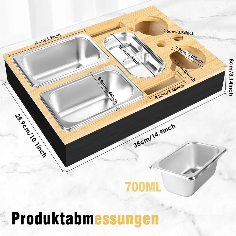 IEEILULU Couchbar, Snackbox Sofatablett, Couch Bar mit Geschenkbox, Snackspender mit Snackschale, Ge