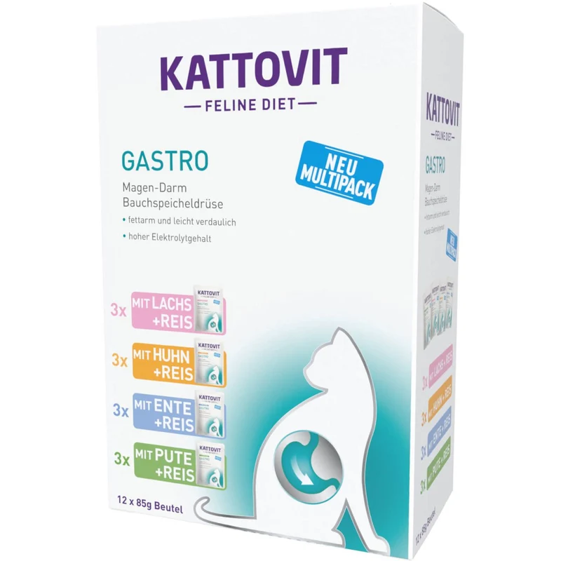 Kattovit Feline Diet Pouch Gastro Multipack