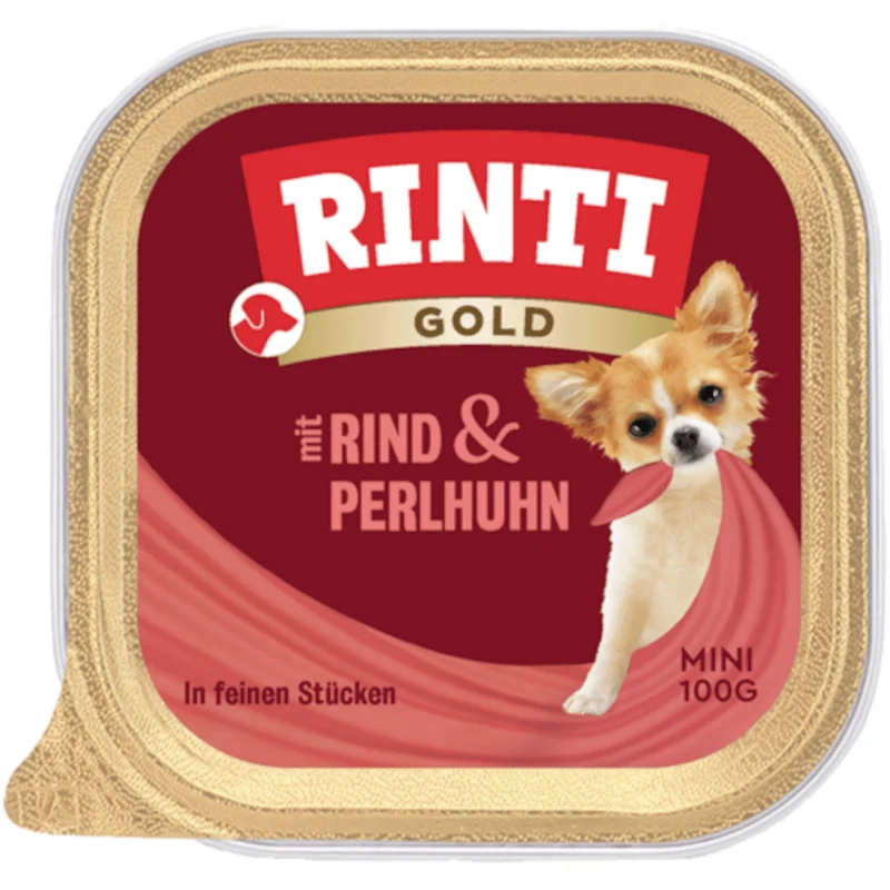 Rinti Gold Mini Rind & Perlhuhn