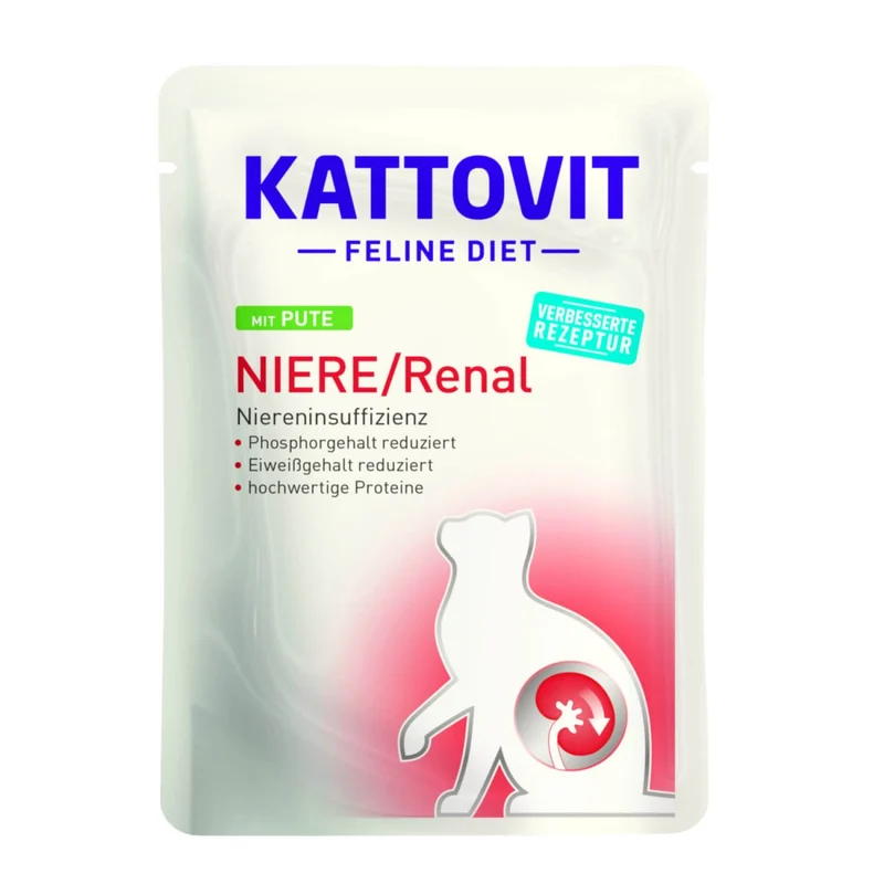 Kattovit Feline Diet Pouch Niere/Renal mit Pute