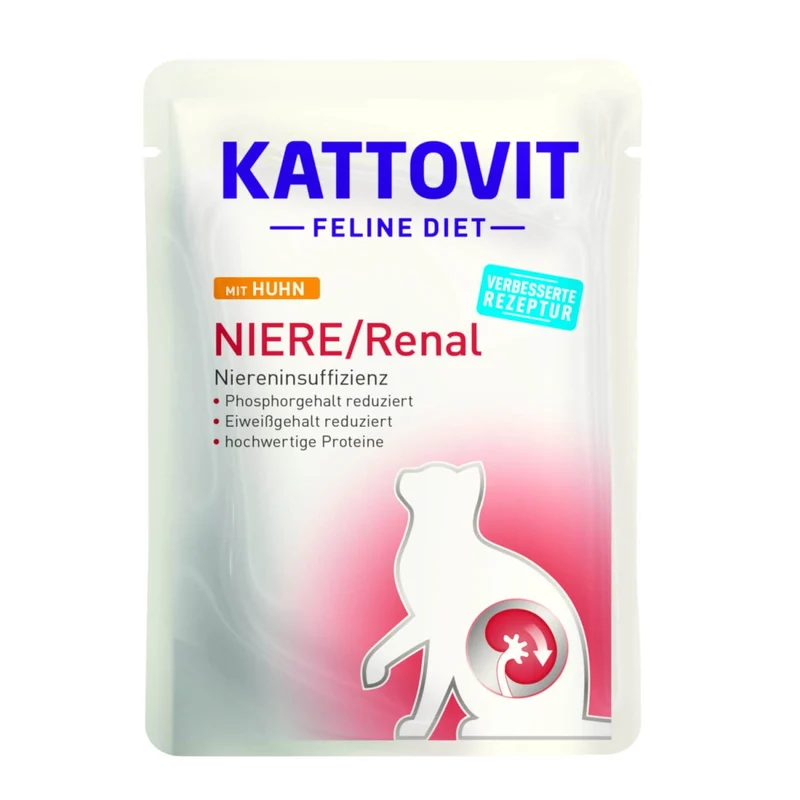 Kattovit Feline Diet Pouch Niere/Renal mit Huhn