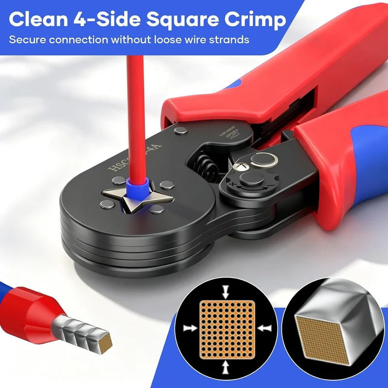 Crimpzange für Aderendhülsen Set 0,08–16 mm² (AWG 28-5), 1200 pcs