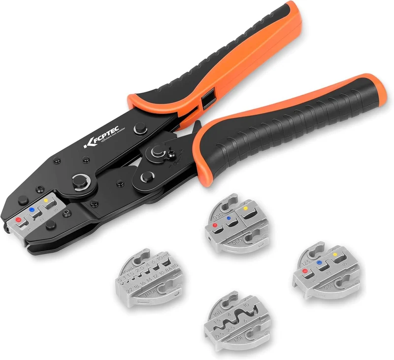 KF CPTEC Crimpzangen-Set 5-tlg. mit Wechselbacken für Kabelschuhe 5 Stück, 5 Stück