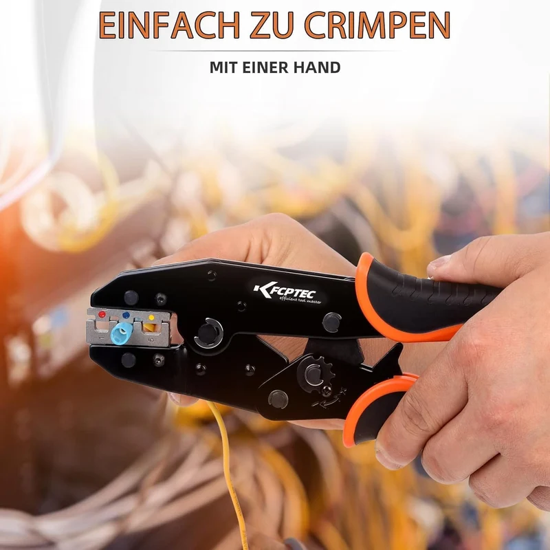 KF CPTEC Crimpzangen-Set 5-tlg. mit Wechselbacken für Kabelschuhe 5 Stück, 5 Stück