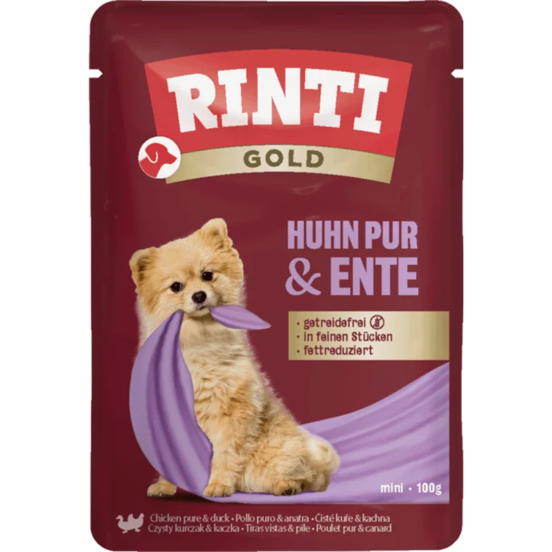 Rinti Gold Pouch Huhn Pur & Ente