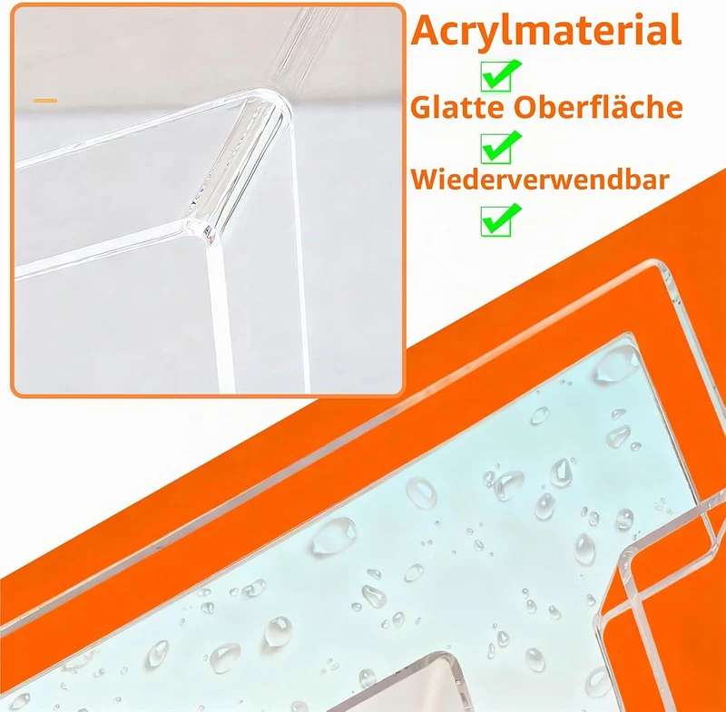 Acryl Zahlen Charcuterie-Tablett befüllbare Zahlen-Charcuterie-Box für Lebensmittel Nummer Kuchen Bo
