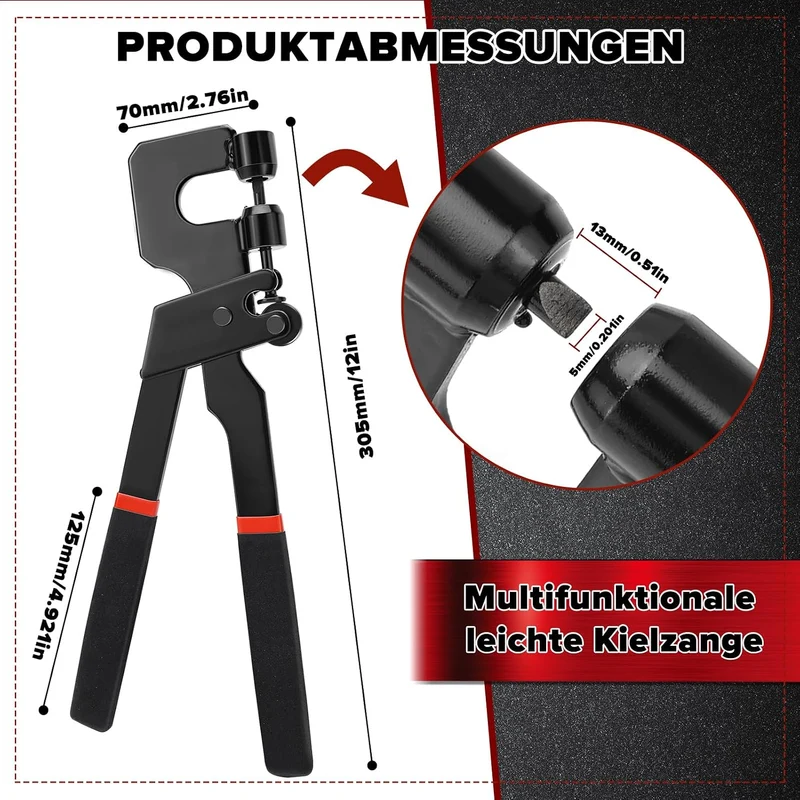 ELNLE Profilverbindungszange Trockenbau Zange Profil Verbundzange Trockenbau, Profilverbundzange Mas