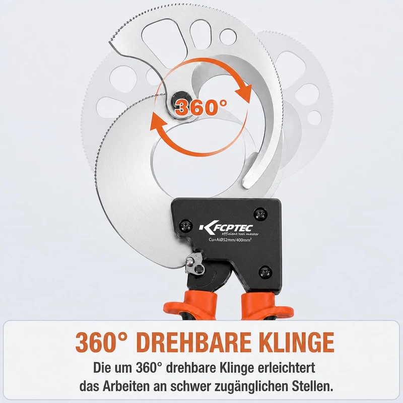 KF CPTEC Ratschen-Kabelschneider bis 400 mm²
