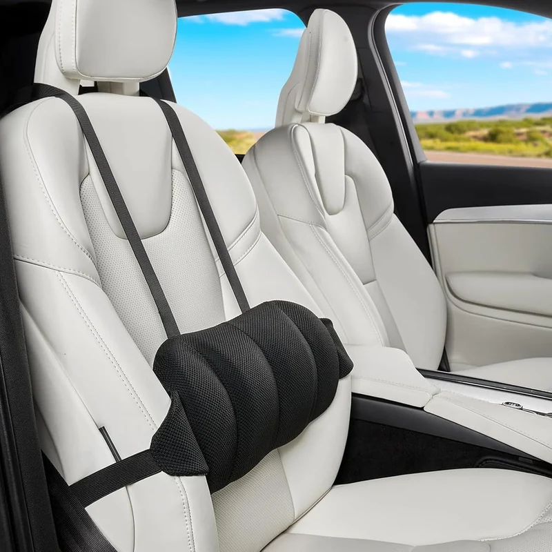 Lordosenstütze Auto Memory Foam mit verstellbarem Gurt für Büro und Zuhause