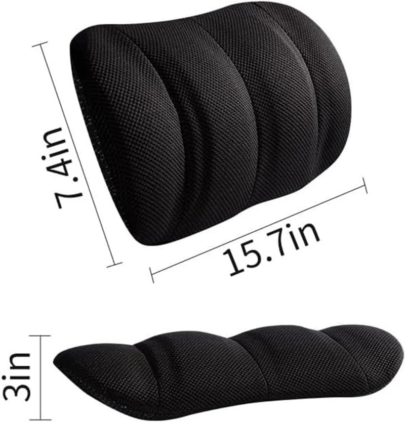 Lordosenstütze Auto Memory Foam mit verstellbarem Gurt für Büro und Zuhause