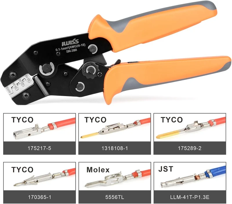 iCrimp Crimpwerkzeuge für Dupont Professional Pin Compression Ratcheting Modularer isolierter Crimpe