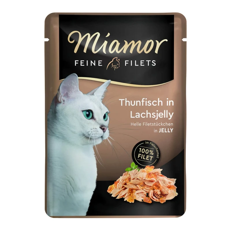 Miamor Feine Filets Pouch Thunfisch in Lachsjelly
