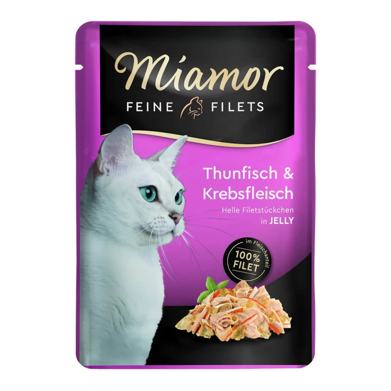 Miamor Feine Filets Pouch Thunfisch & Krebsfleisch in Jelly