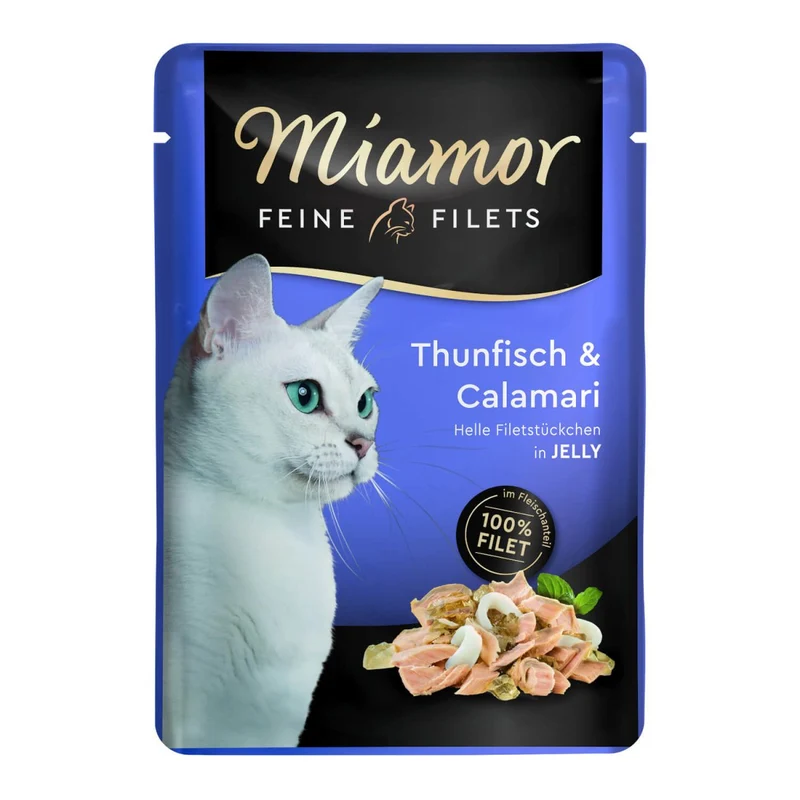 Miamor Feine Filets Pouch Thunfisch & Calamari in Jelly