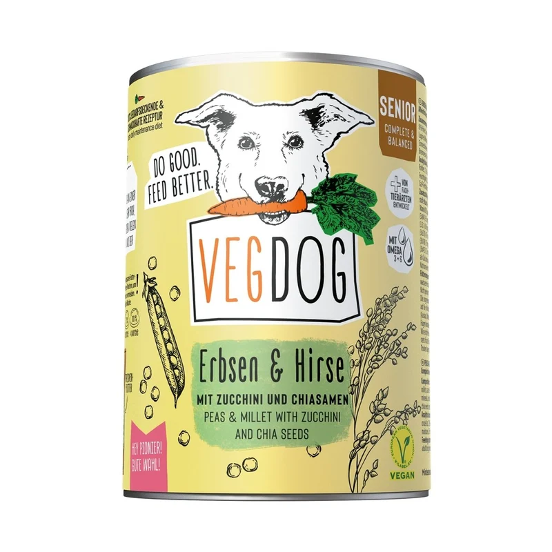 VEGDOG Senior Erbsen & Hirse