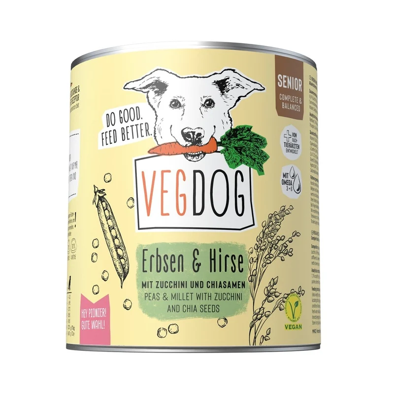 VEGDOG Senior Erbsen & Hirse