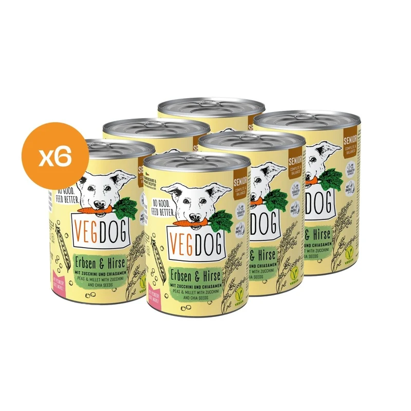VEGDOG Senior Erbsen & Hirse