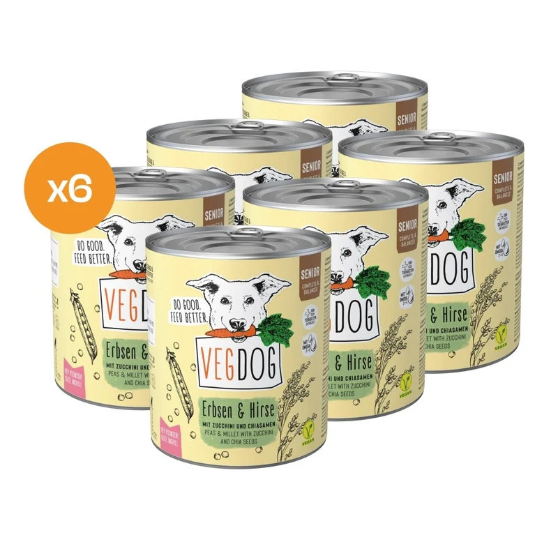 VEGDOG Senior Erbsen & Hirse