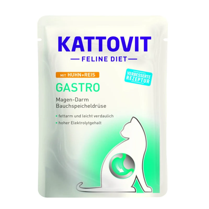 Kattovit Feline Diet Pouch Gastro mit Huhn & Reis